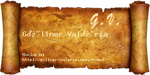 Göllner Valéria névjegykártya