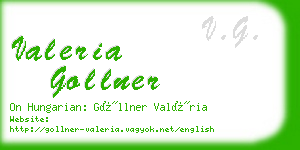 valeria gollner business card